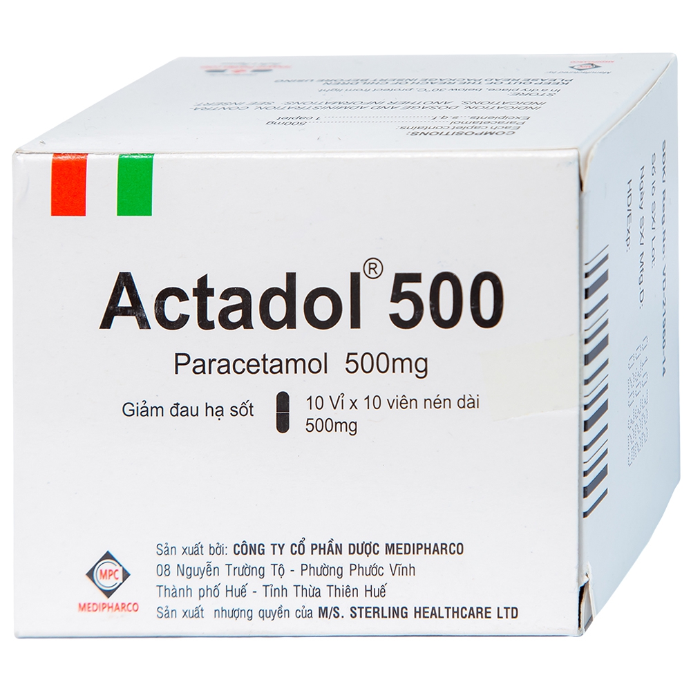 thuoc actadol 500 medipharco dieu tri cac chung dau va sot tu nhe den vua 10 vi x 10 vien 675181e68fcfb